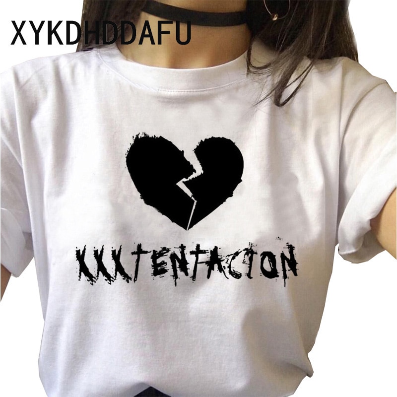 xxxtentacion broken heart printed casual t shirt 3049 - Xxxtentacion Store