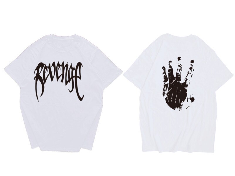0 2020 Revenge T shirt Hip Hop Comfortable Casual Tshirt Homme Letter Print Cotton Hipster Tee Top Copy - Xxxtentacion Store