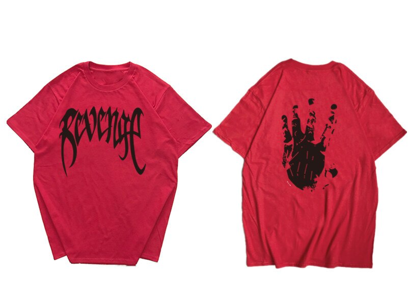 2 2020 Revenge T shirt Hip Hop Comfortable Casual Tshirt Homme Letter Print Cotton Hipster Tee Top Copy - Xxxtentacion Store