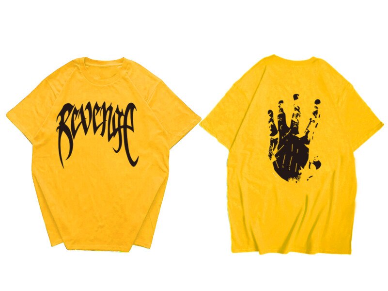 5 2020 Revenge T shirt Hip Hop Comfortable Casual Tshirt Homme Letter Print Cotton Hipster Tee Top Copy - Xxxtentacion Store