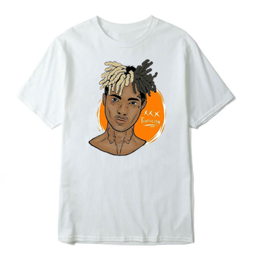XXXTentacion Face Art T Shirt White - Xxxtentacion Store