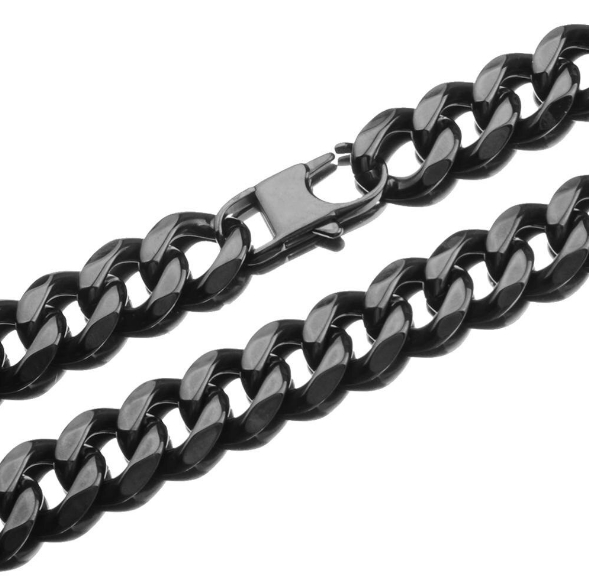 Xxxtentacion Choker 12mm Black Stainless Steel Chain Necklace 3 - Xxxtentacion Store